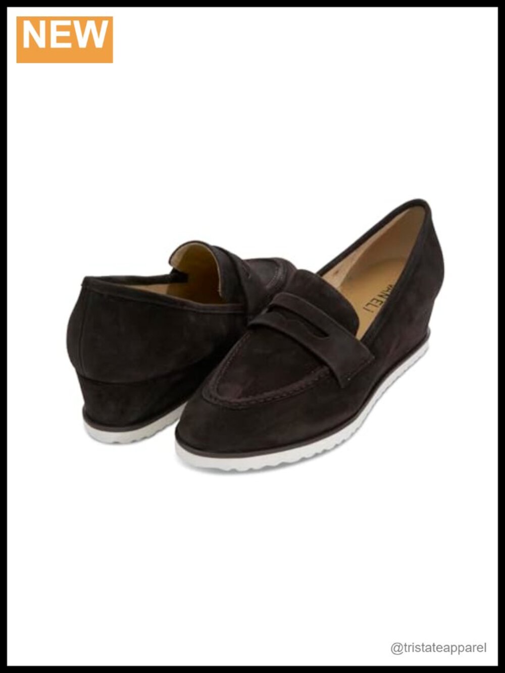 Suede Wedge Flats Pull-On Round Toe Casual Comfort Shoes